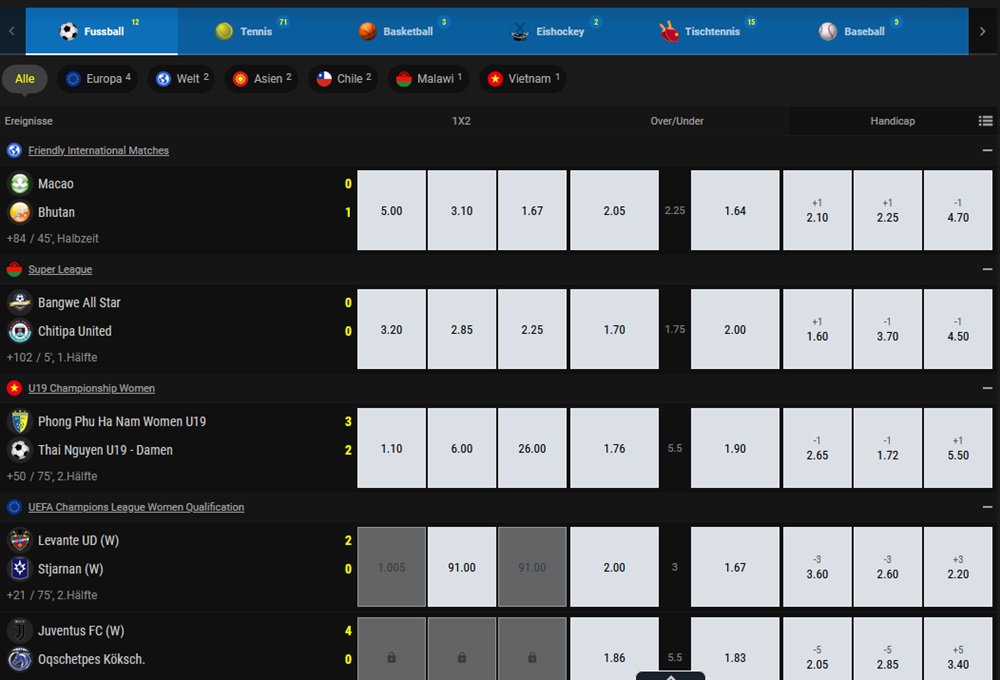 Live-Wetten