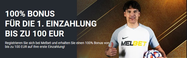 100% auf die erste Einzahlung